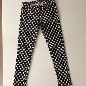 Kate Spade Apple print Skinny Jeans. Size 24